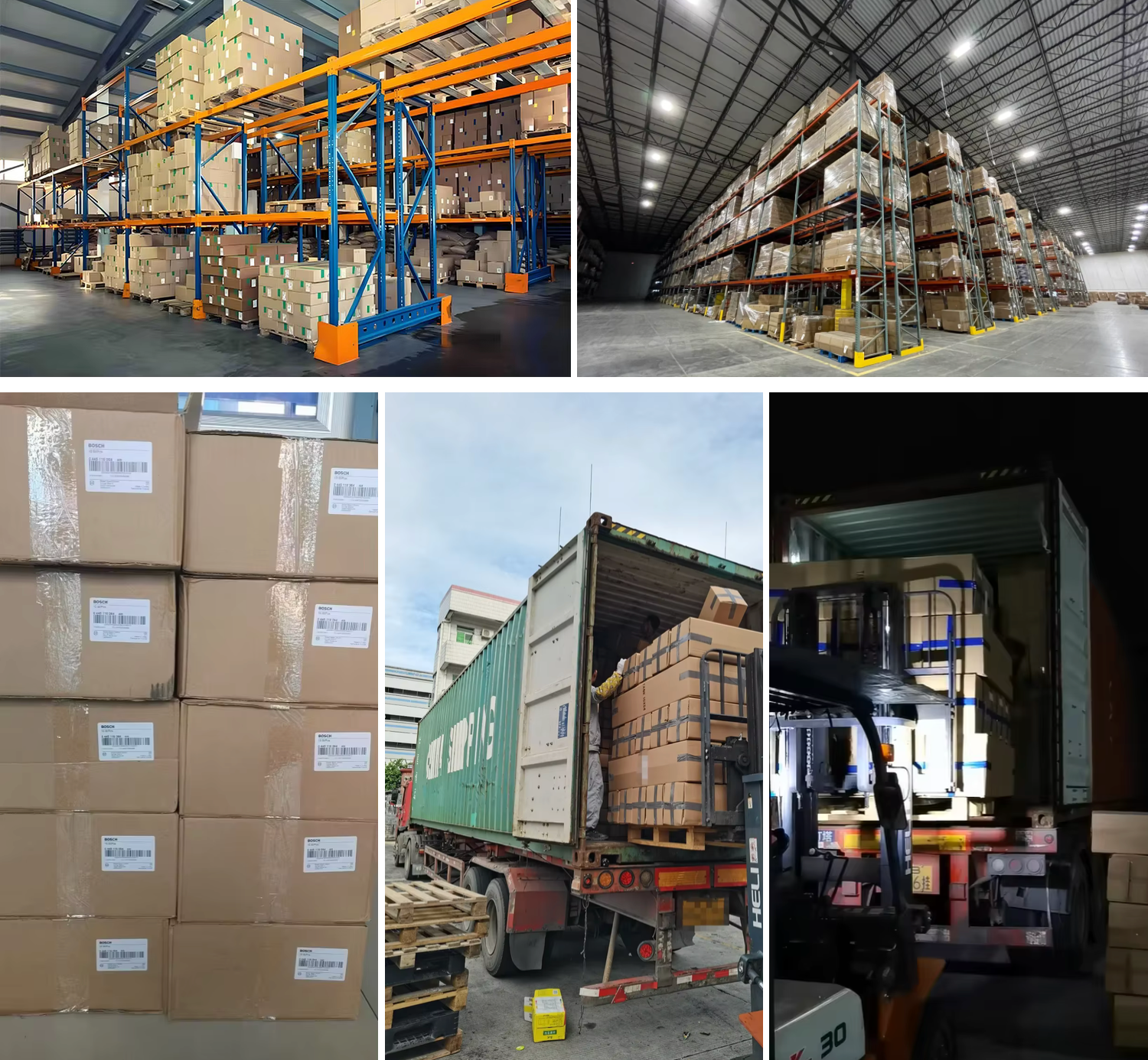 Warehouse packing and shipping for engine replacement parts