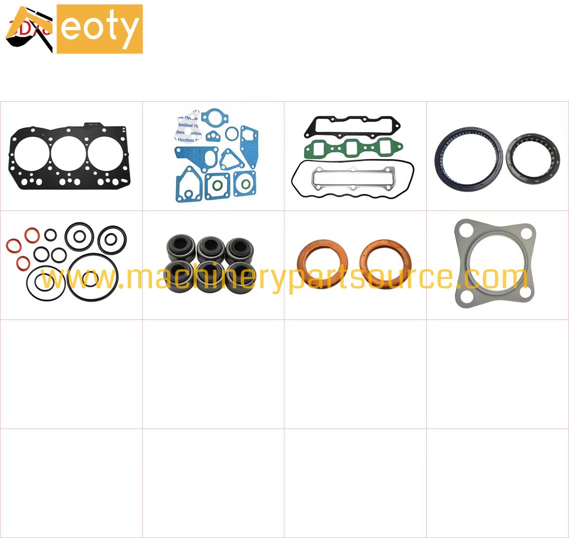 3D78 Engine Gasket Kit Suitable for Yanmar Diesel Engine Parts