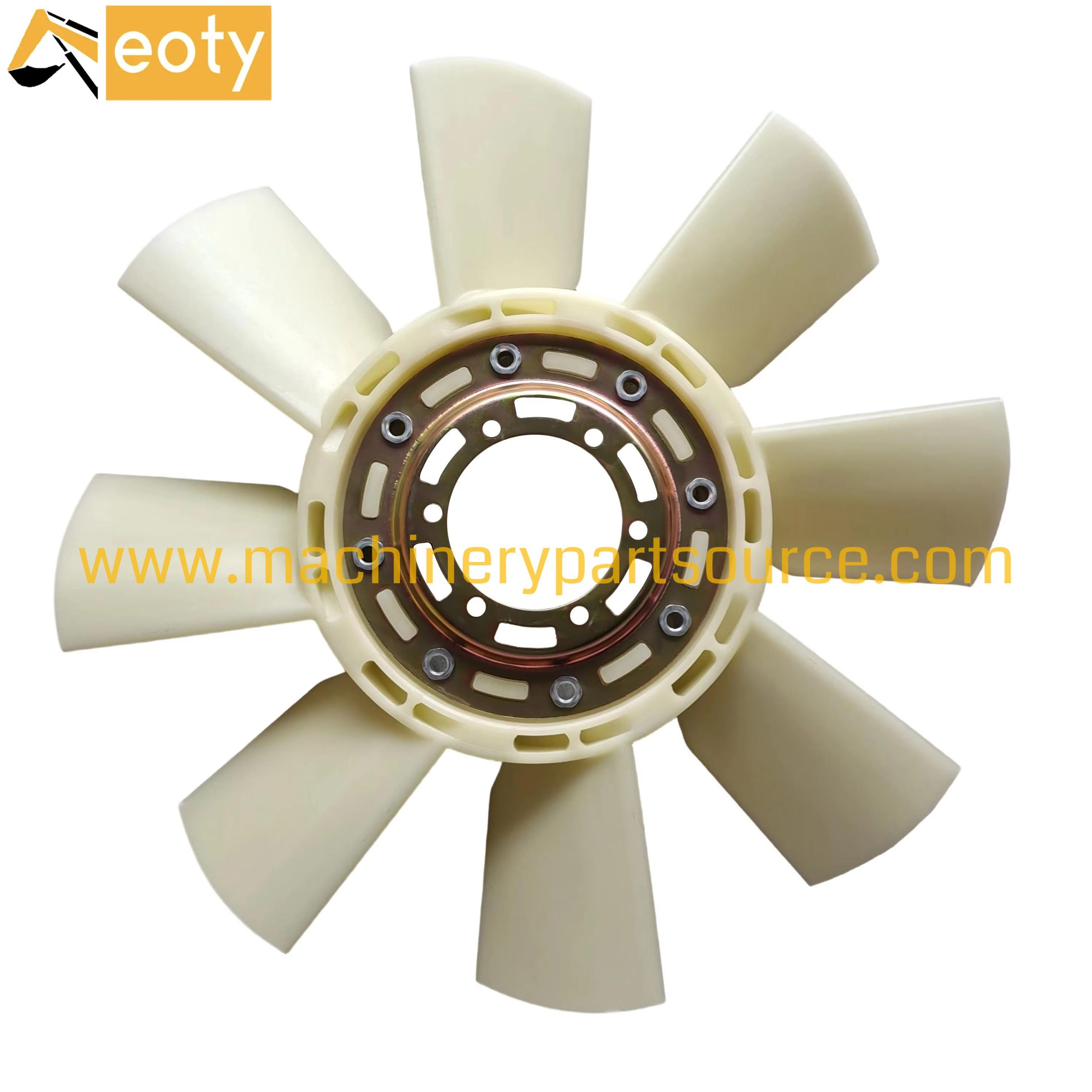 Isuzu 4BG1 Engine Fan Blade 6 Hole 8 Blade Cooling Fan | Aluminum Alloy