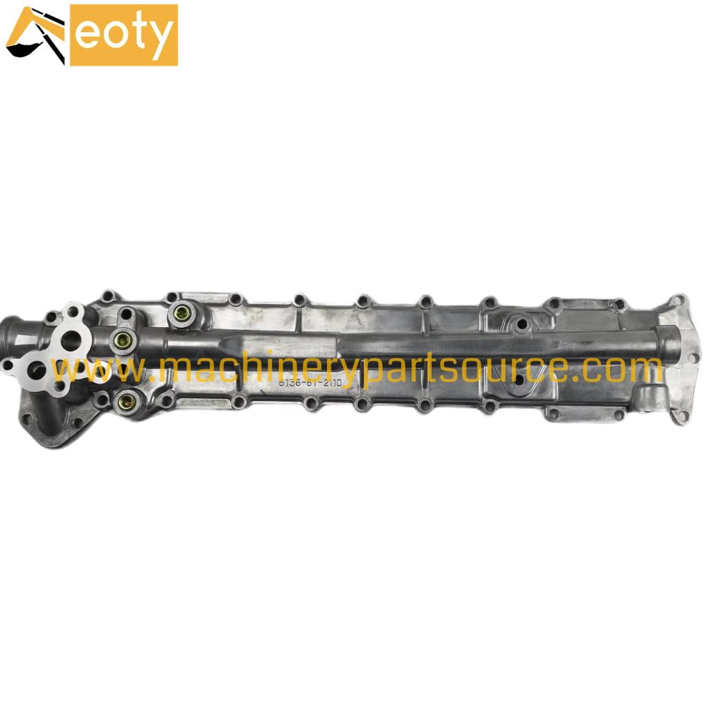 6D105 Oil Cooler Cover 6136-61-2110 for Komatsu Engine Parts Excavator Loader