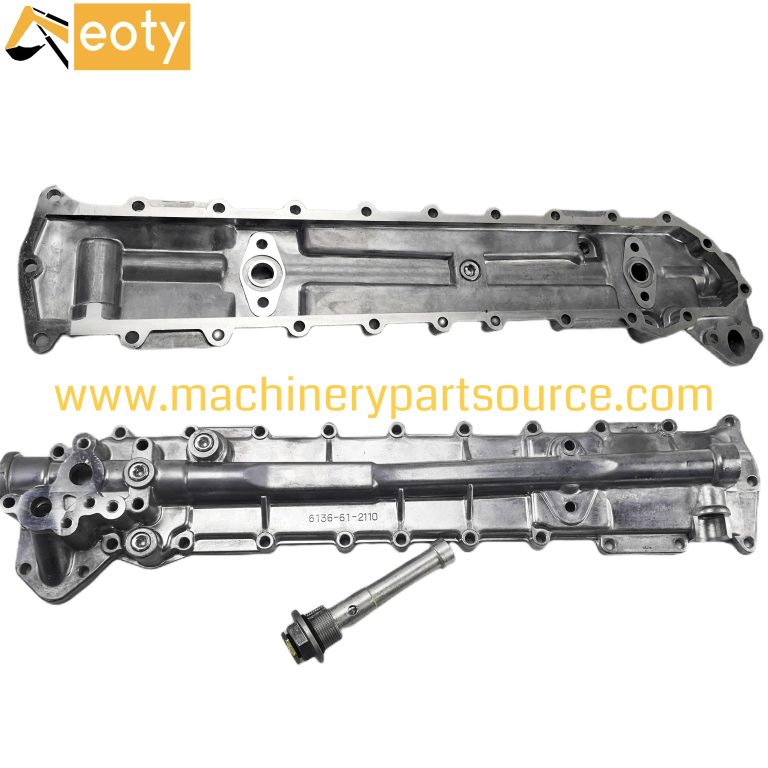 Komatsu 6D108 Engine Oil Cooler Cover | Part No. 6136-61-2110