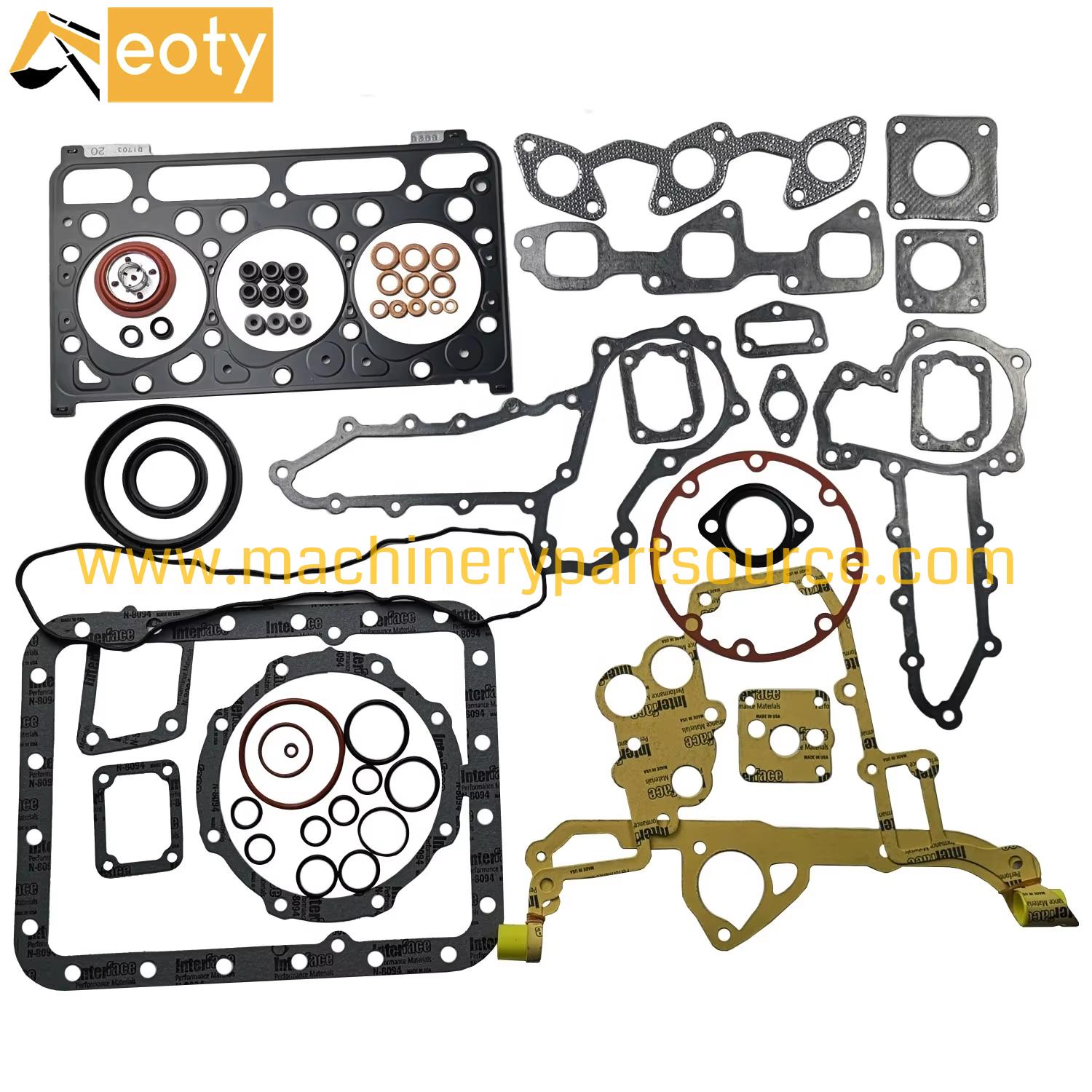 D1503 D1703 Full Gasket Kit 1G462-99350 16467-03310 1G972-99350 for Kubota Diesel Engine Repair