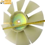 DB58 Fan Blade 4 Holes 9 Blades Doosan Excavator Engine Parts product image 3