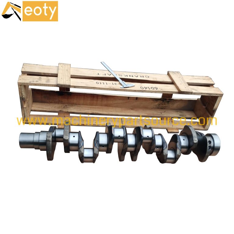 6D140 Crankshaft 6261-31-1200 For Komatsu Excavator Diesel Engine Efi Forged Steel