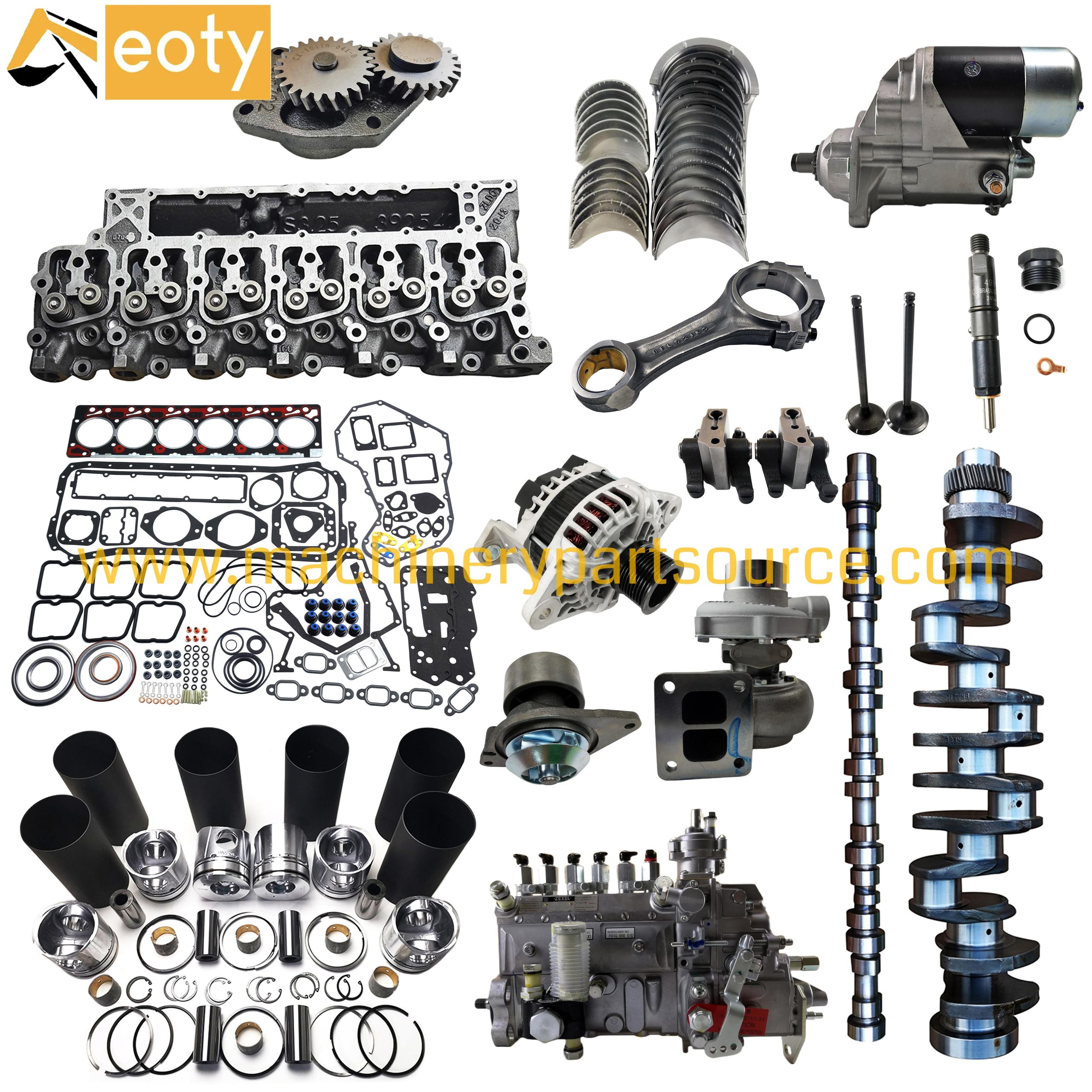 Isuzu C240 Engine Overhaul Set – Cylinder Piston Set, Gasket Kit, Con Rod Bearing & Valve