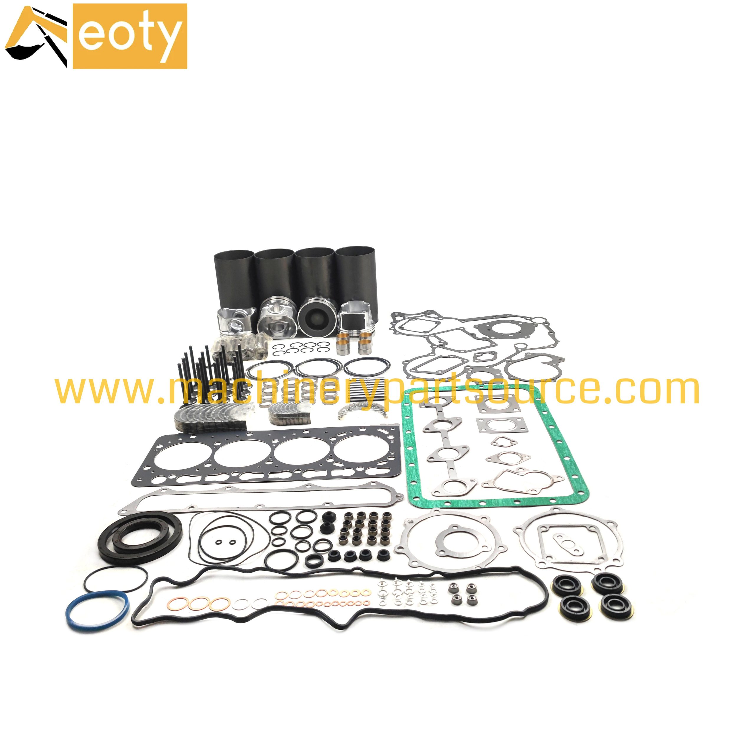 Kubota V3800 Diesel Engine Overhaul Rebuild Kit | 1J508-21110 | Full Gasket Set & Bearings
