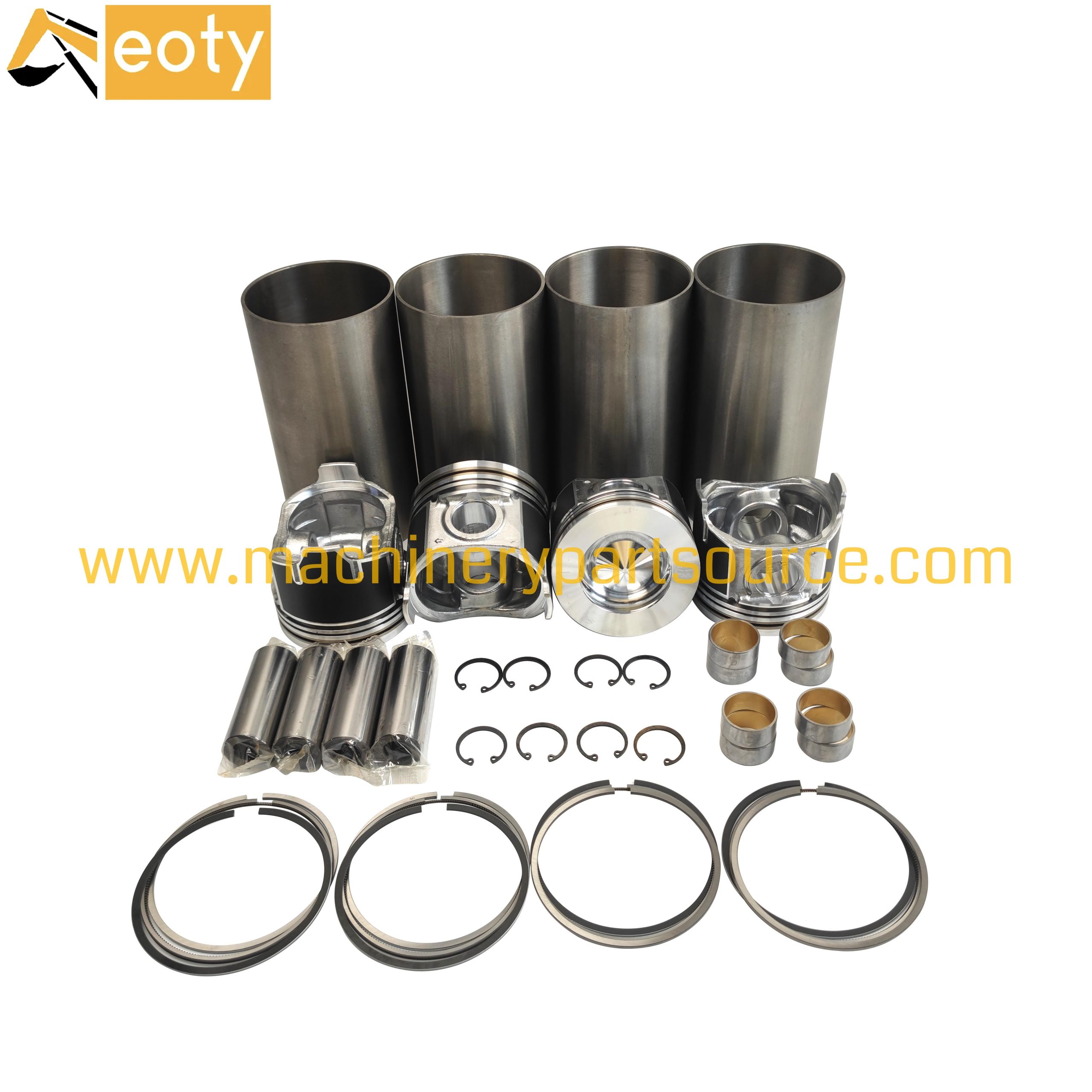 Kubota V2607T Engine Cylinder Liner Kit Piston 1J705-21110 1J705-21120