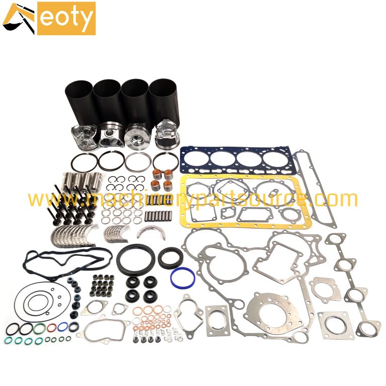 Kubota V3800 V3800-T Overhaul Repair Set – Cylinder Liner Kit, Piston Set 1J550-21110, Gasket Kit, Bearings & Valves