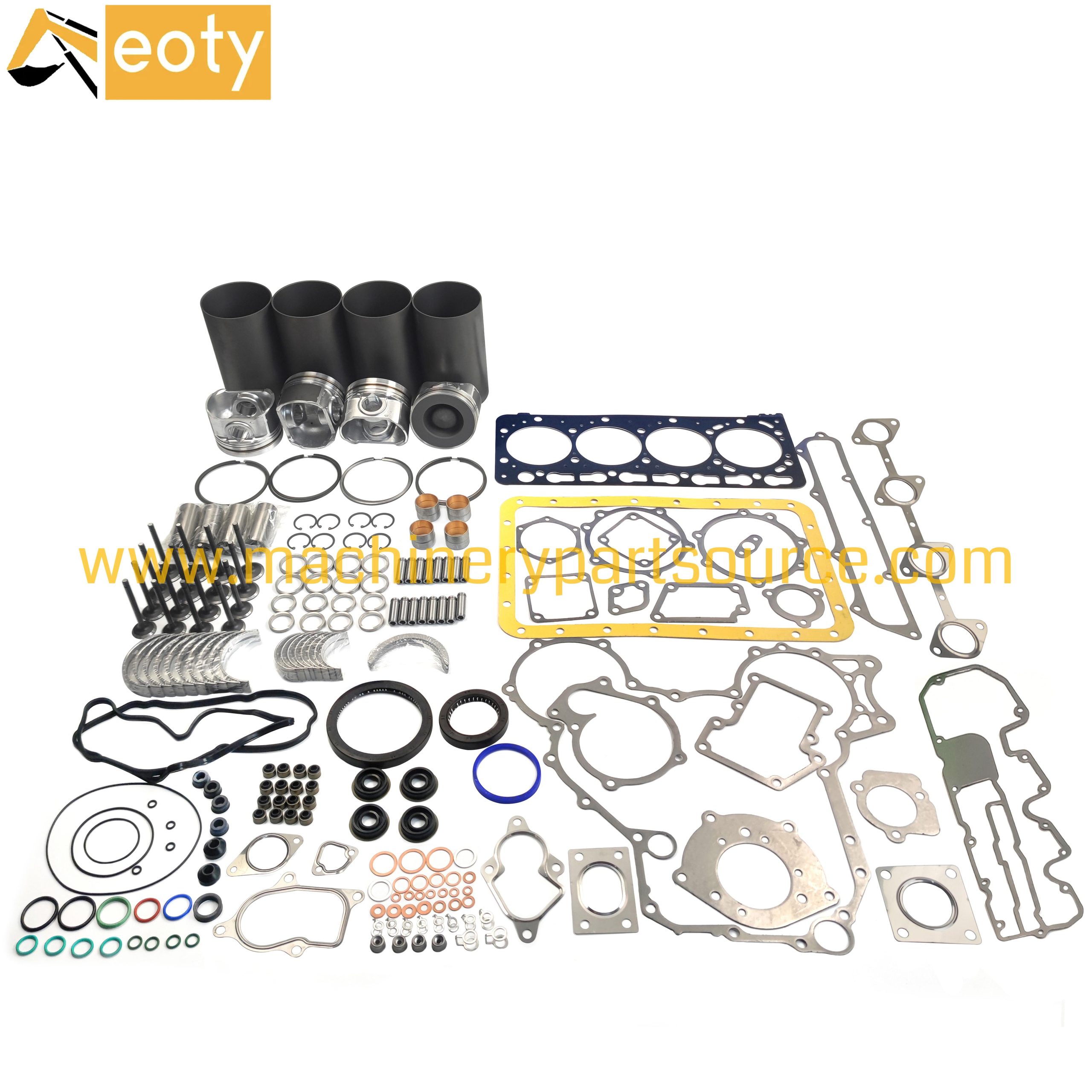 Kubota V3800T Diesel Engine Overhaul Rebuild Kit Piston 1J508-21110