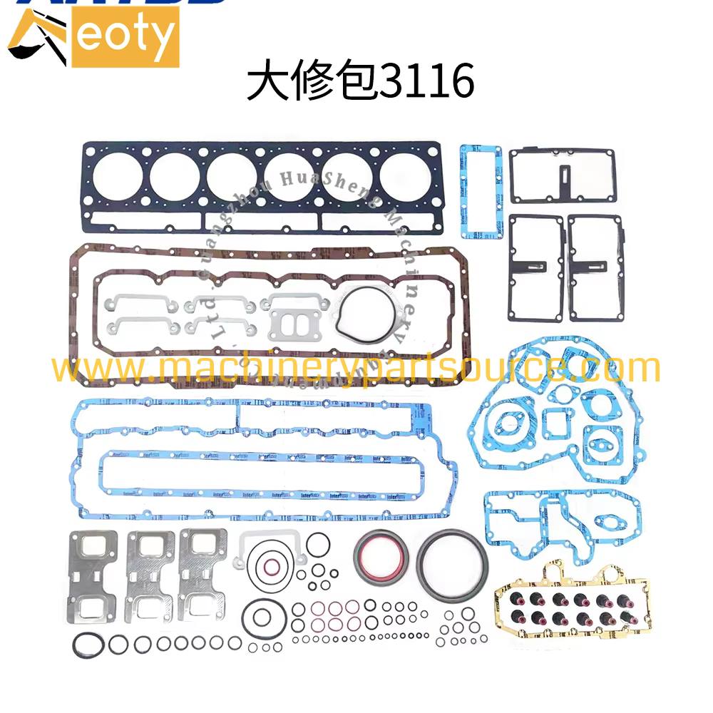 3116 Complete Engine Overhaul Gasket Set for Cat 3116 Excavator Loader Diesel Repair Kit