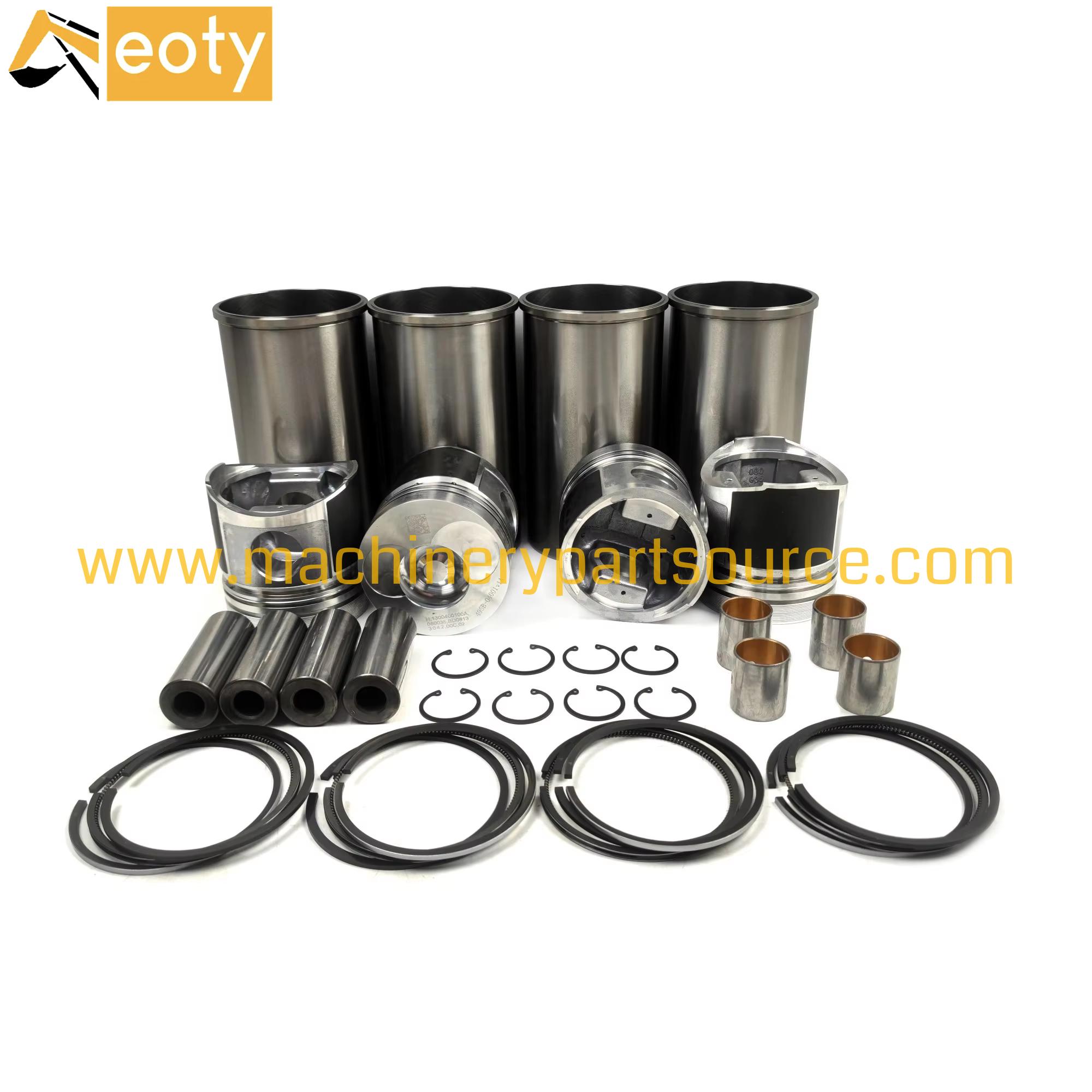 4D30G31 Cylinder Liner Kit 495B-01005B Piston Set 495B-04001 495B-04001-1A Ring 490B-04100 For