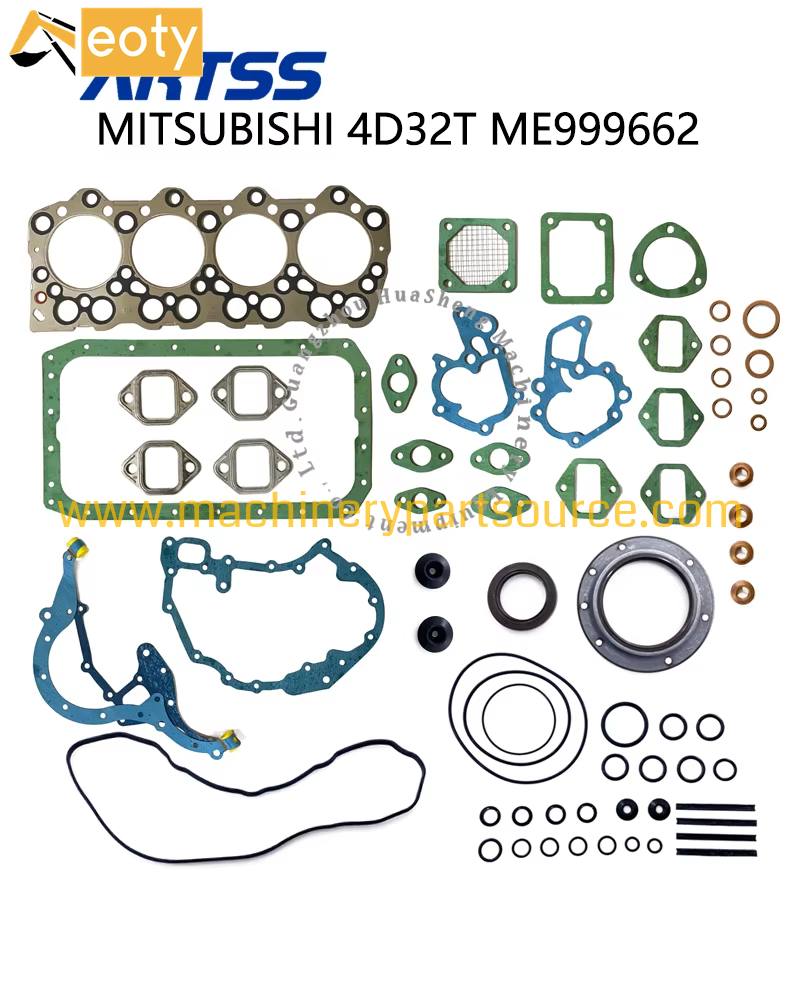 4D32T Turbo Diesel Engine Full Overhaul Gasket Set For Mitsubishi Excavator Loader