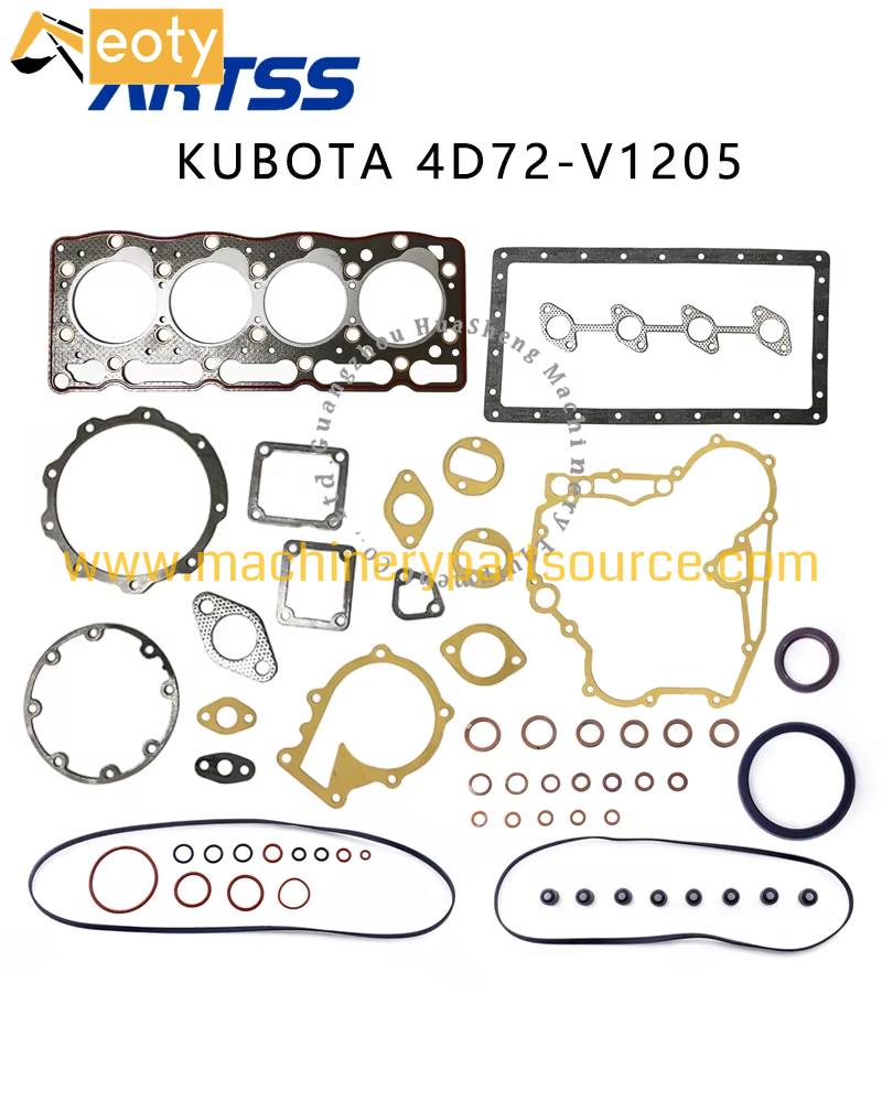4D72 V1205 Full Gasket Kit Overhaul Set For Kubota Diesel Engine Fits KX61 Mini Excavator & Bobcat