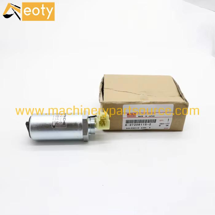 4LE1 Shutoff Solenoid Valve 8972091152 8-97209115-2 For Hitachi Excavator