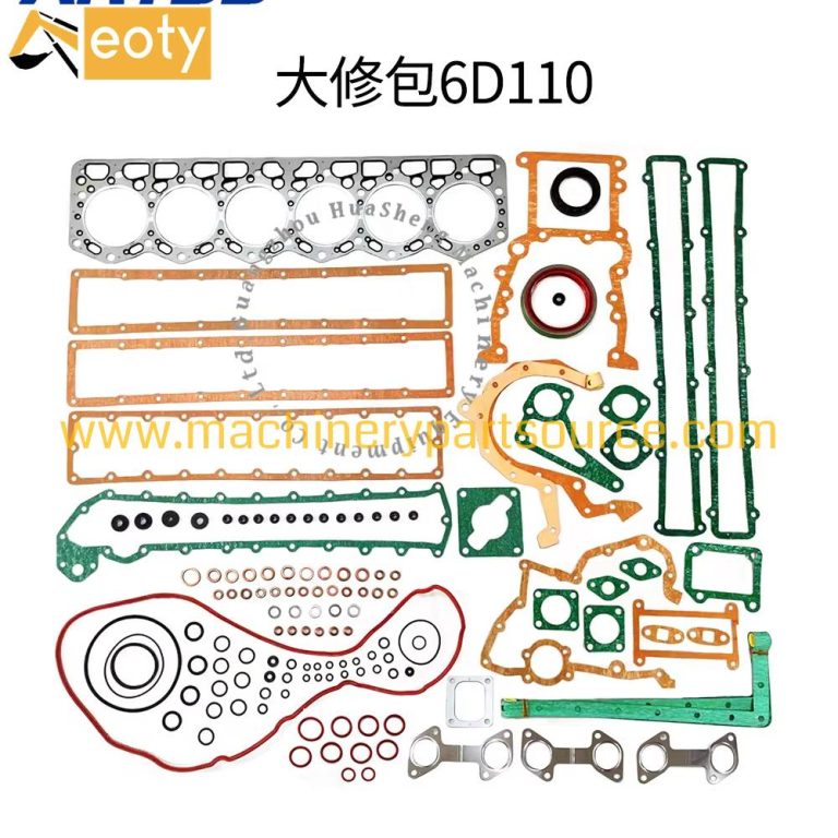 6D110 Full Gasket Set Overhaul Gasket Kit for PC300 Excavator & WA380 Wheel Loader