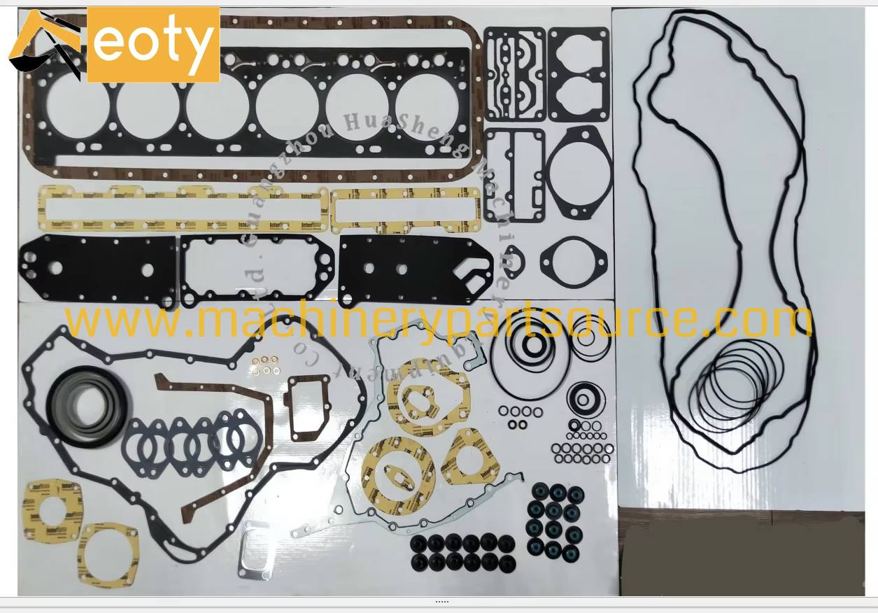 6D114T Turbo Diesel Engine Full Overhaul Gasket Set For Komatsu PC350 Excavator Complete Repair Kit