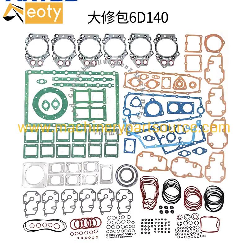 6D140-1 Full Overhaul Gasket Set Fit Komatsu Mining Excavator Truck Diesel Engine Complete Repair
