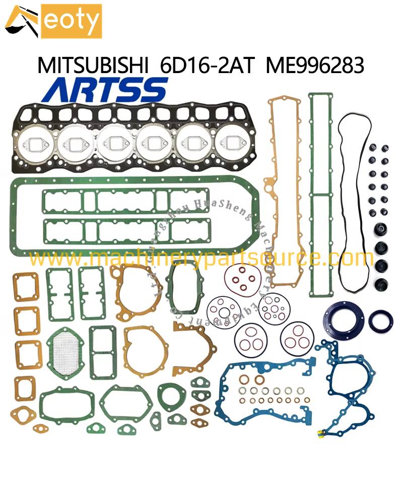 6D16-2AT Complete Engine Overhaul Gasket Kit for Mitsubishi Heavy Truck & Excavator Diesel Repair