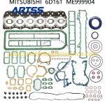 6D16T Turbo Diesel Engine Full Overhaul Gasket Set for Mitsubishi Mining Truck Excavator