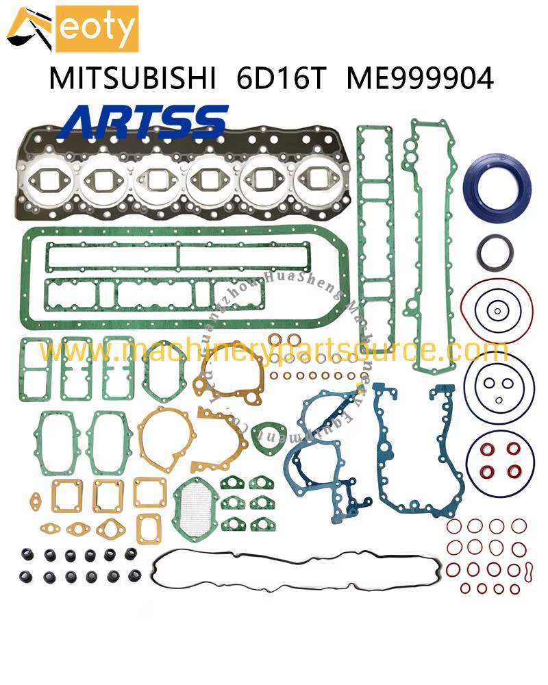 6D16T Turbo Diesel Engine Full Overhaul Gasket Set for Mitsubishi Mining Truck Excavator