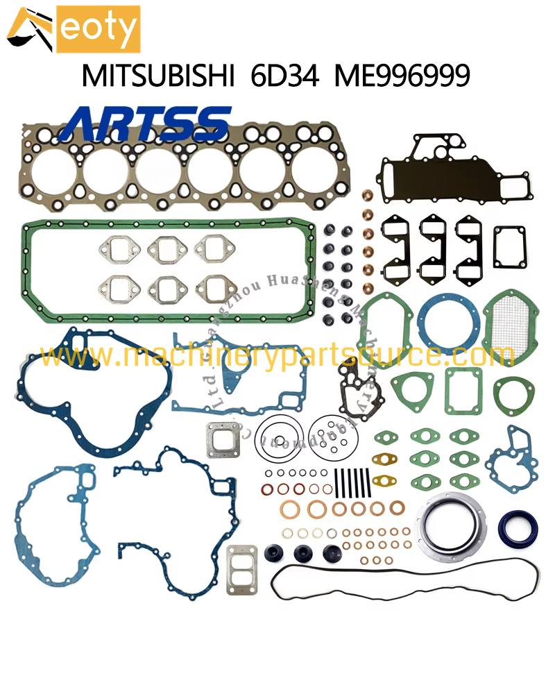6D34 Full Overhaul Gasket Set for Mitsubishi Excavator & Heavy Truck Diesel Engine Complete Repair