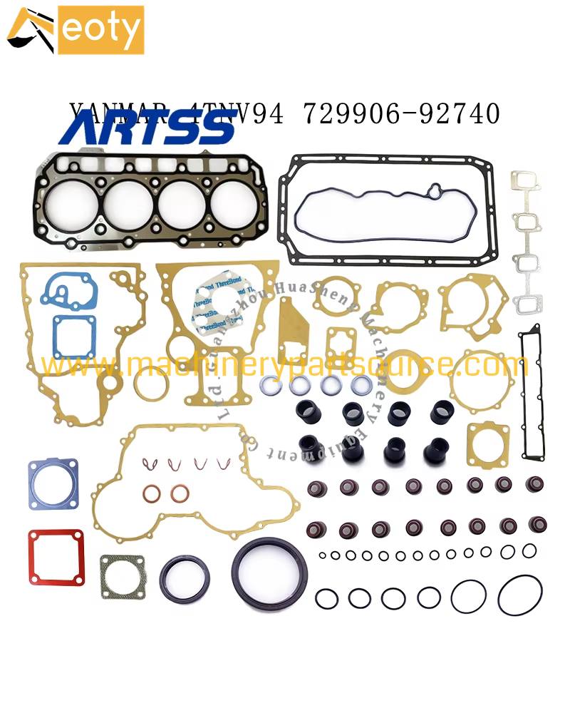 729906-92740 4tnv94 Full Gasket Kit For Yanmar Vio75 Excavator Sk55 Overhaul Gasket Kit Replacement