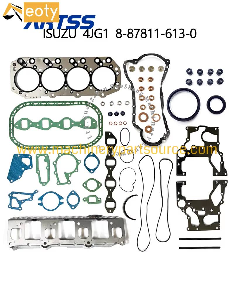 8-87811-613-0 4JG1 Overhaul Gasket Kit Fits Isuzu NPR Light Truck & Hitachi ZX70 Excavator