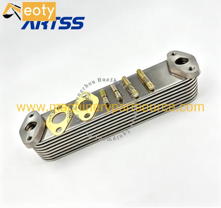 8P Oil Cooler Core For Hino H07C Diesel Engine With Gasket 1.55kg