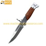 A.k-47 Customizable Oem Grade Diy Camping Folding Blade Pocket Knife D2 Stainless Steel Wood Handle