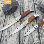 A.k-47 Customizable Oem Grade Diy Camping Folding Blade Pocket Knife D2 Stainless Steel Wood Handle product image 3