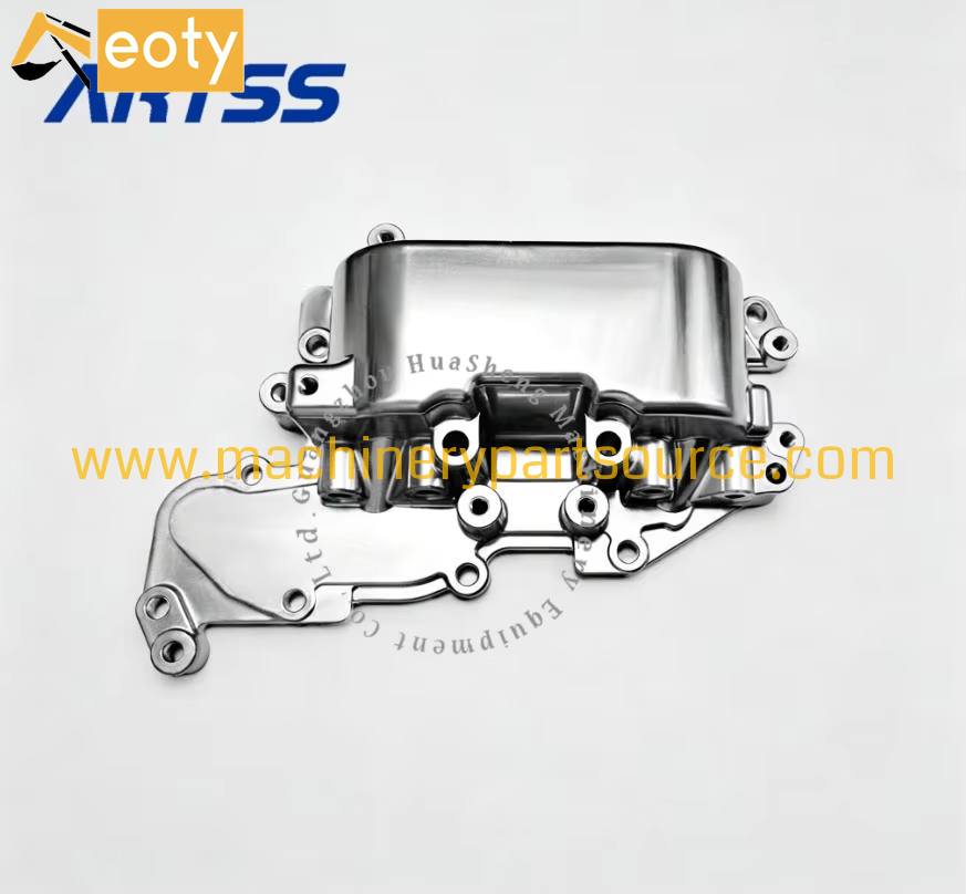 C4.4 EFI Engine Oil Cooler Cover For Perkins Excavator Engine Parts