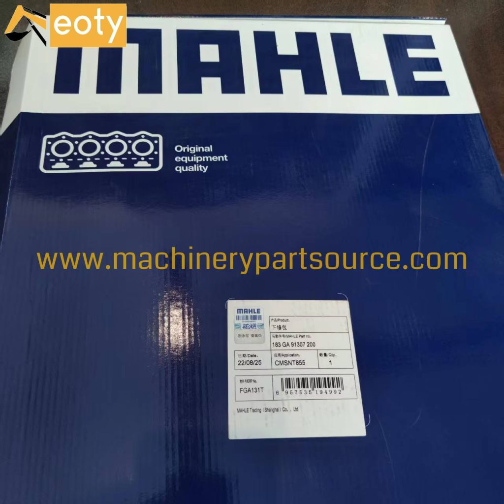 Cummins NT855 Lower Gasket Kit with Crankshaft Oil Seal, Mahle Overhaul Gasket Set