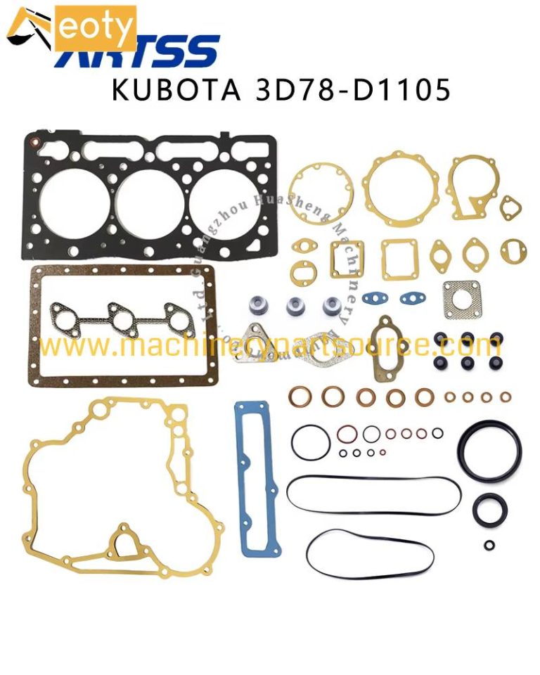 3D78/D1105 Complete Engine Gasket Set for Kubota D1105, Fits KX41 U30 B26 Tractor Mini Excavator