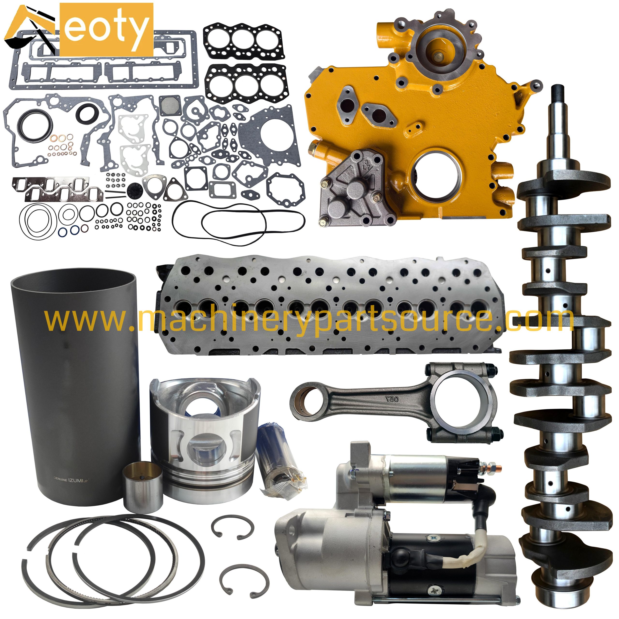 D4DA Cylinder Liner Kit 21131-45000 Piston Set 23411-45000 Piston Ring 23040-45010 for Hyundai