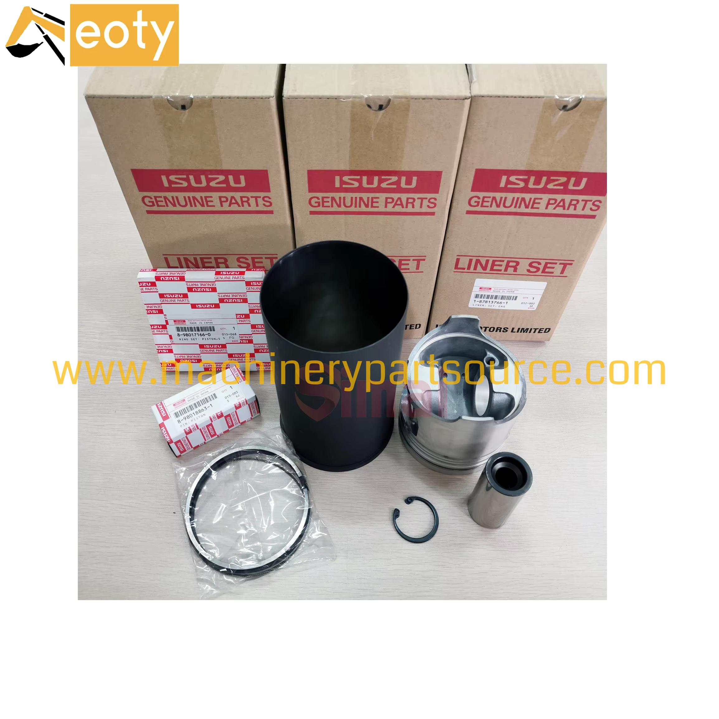 Isuzu 6HK1 4HK1 Rebuild Overhaul Kit For Excavator Truck Engine Liner Kit