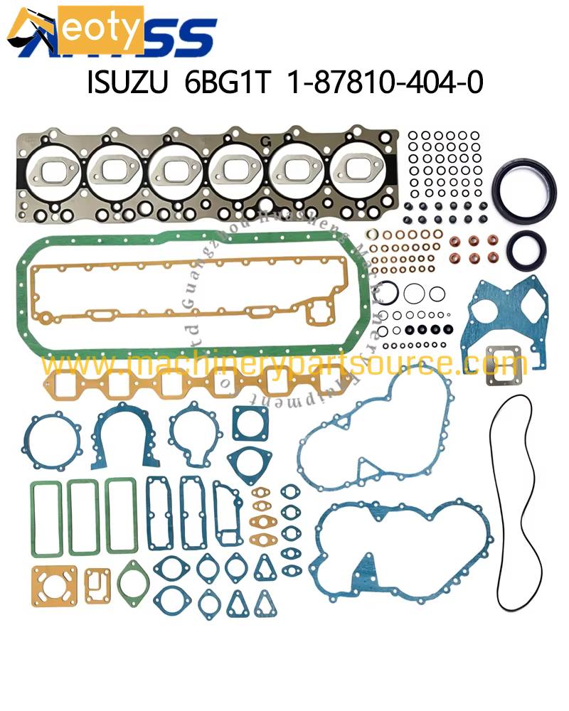 Engine Full Gasket Kit 1-87810-404-0 For Isuzu 6BG1T Excavator Engine Parts