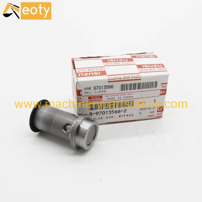 Excavator Engine Parts 4HK1 Bypass Valve Asm 8-97013566-2 For Isuzu