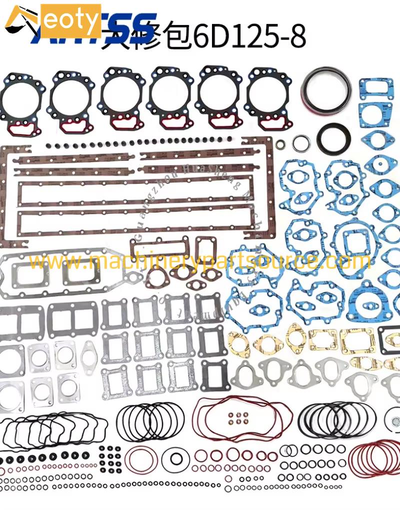 Full Overhaul Engine Gasket Kit 6159-K2-9900 For Komatsu 6D125-8 PC400-8 Excavator Diesel