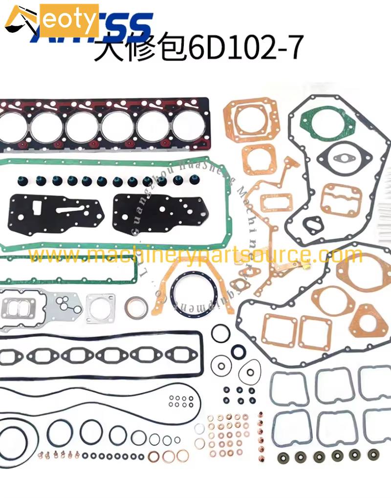 Full Overhaul Engine Gasket Kit 6738-K1-9900 For Komatsu 6D102-7 Excavator Diesel Seal