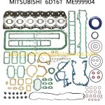Full Overhaul Engine Gasket Kit ME996002 For Mitsubishi 6D16T Excavator Diesel Seal
