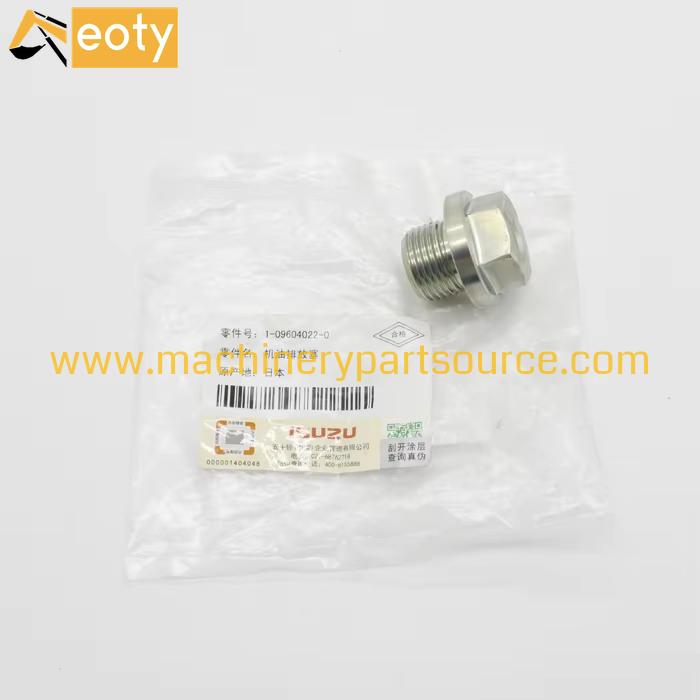 6HK1 6HH1 4HK1 Excavator Oil Drain Plug 1-09604022-0 1096040220