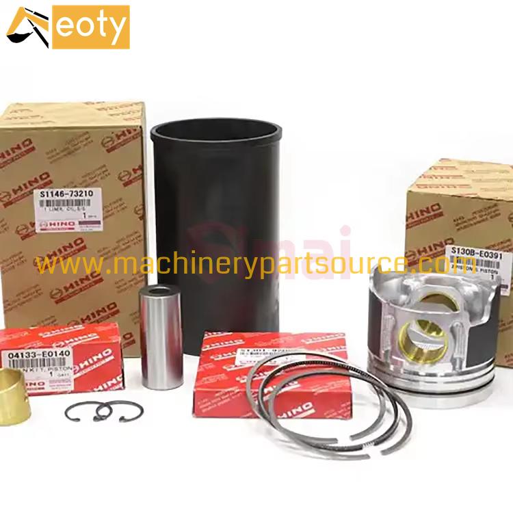 J05E Piston Liner Kit for Hino EK100 EM100 EP100 Engine Cylinder Liner Piston Kit