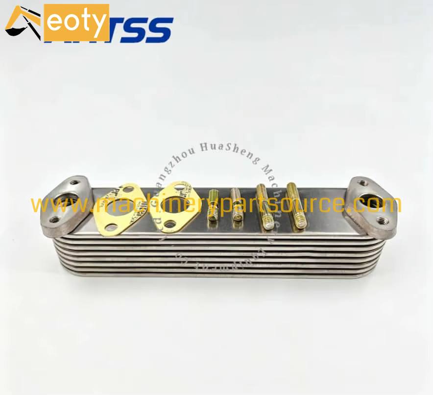 Hino H07C-8P Engine Oil Cooler for Excavator Diesel Engine Parts