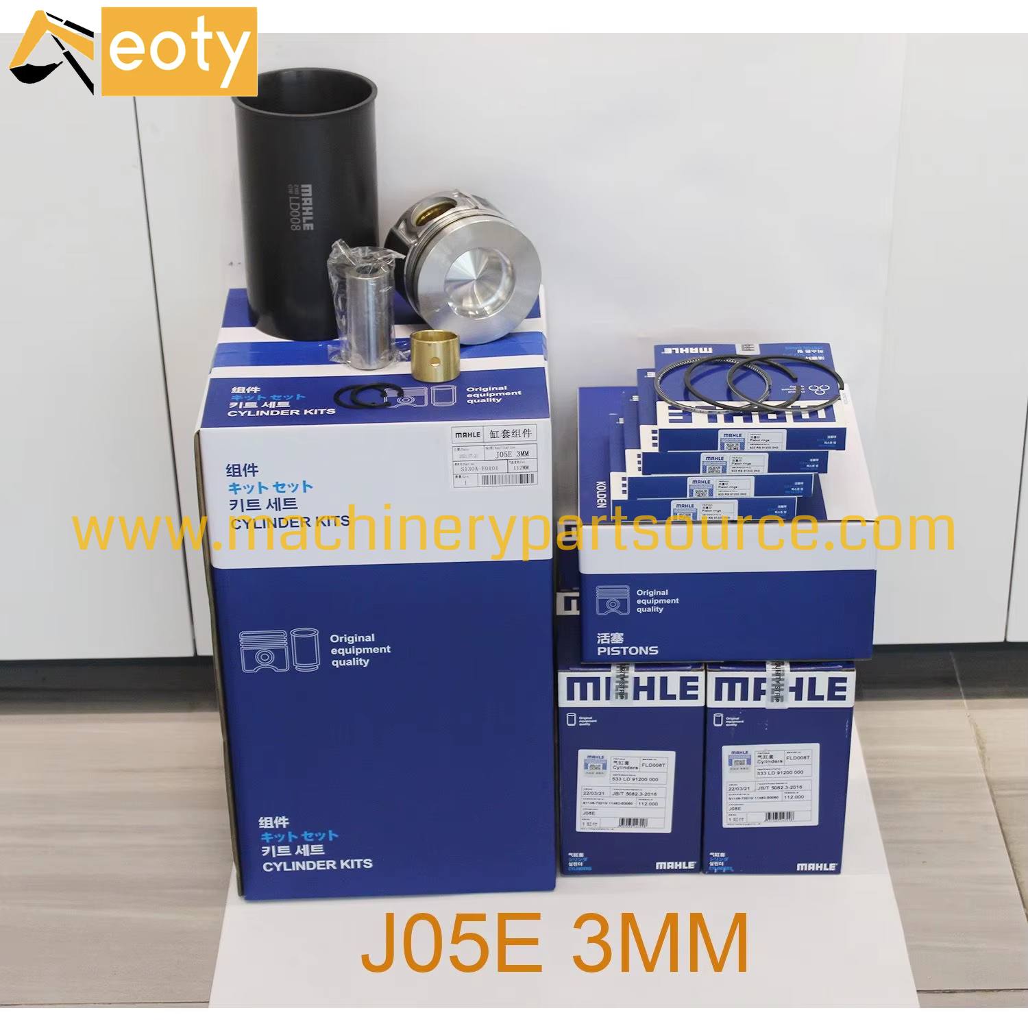 Hino J05E Engine Overhaul Rebuild Kit Cylinder Liner Kit For SK200-8 SK210LC-8 MAHLE