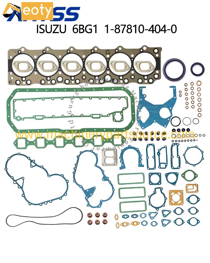 Isuzu 6BG1 Engine Full Gasket Kit 1-87810-404-0 For Excavator Engine Parts