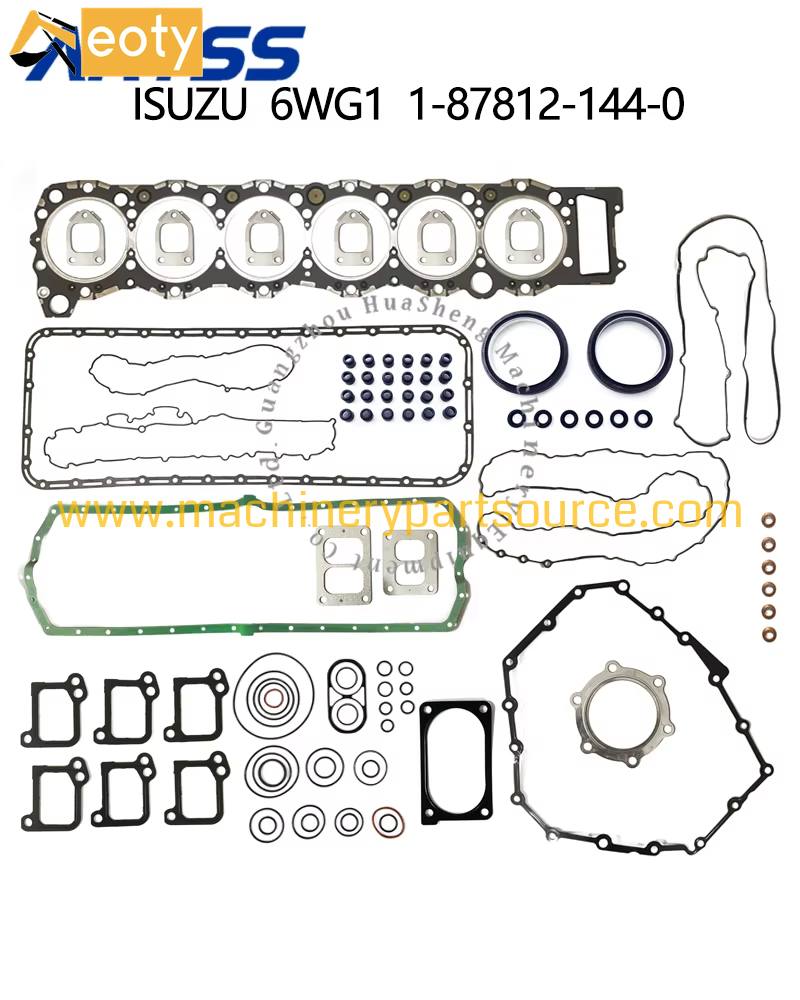 Isuzu 6WG1 Engine Full Gasket Kit 1-87812-144-0 for Excavator Engine Parts