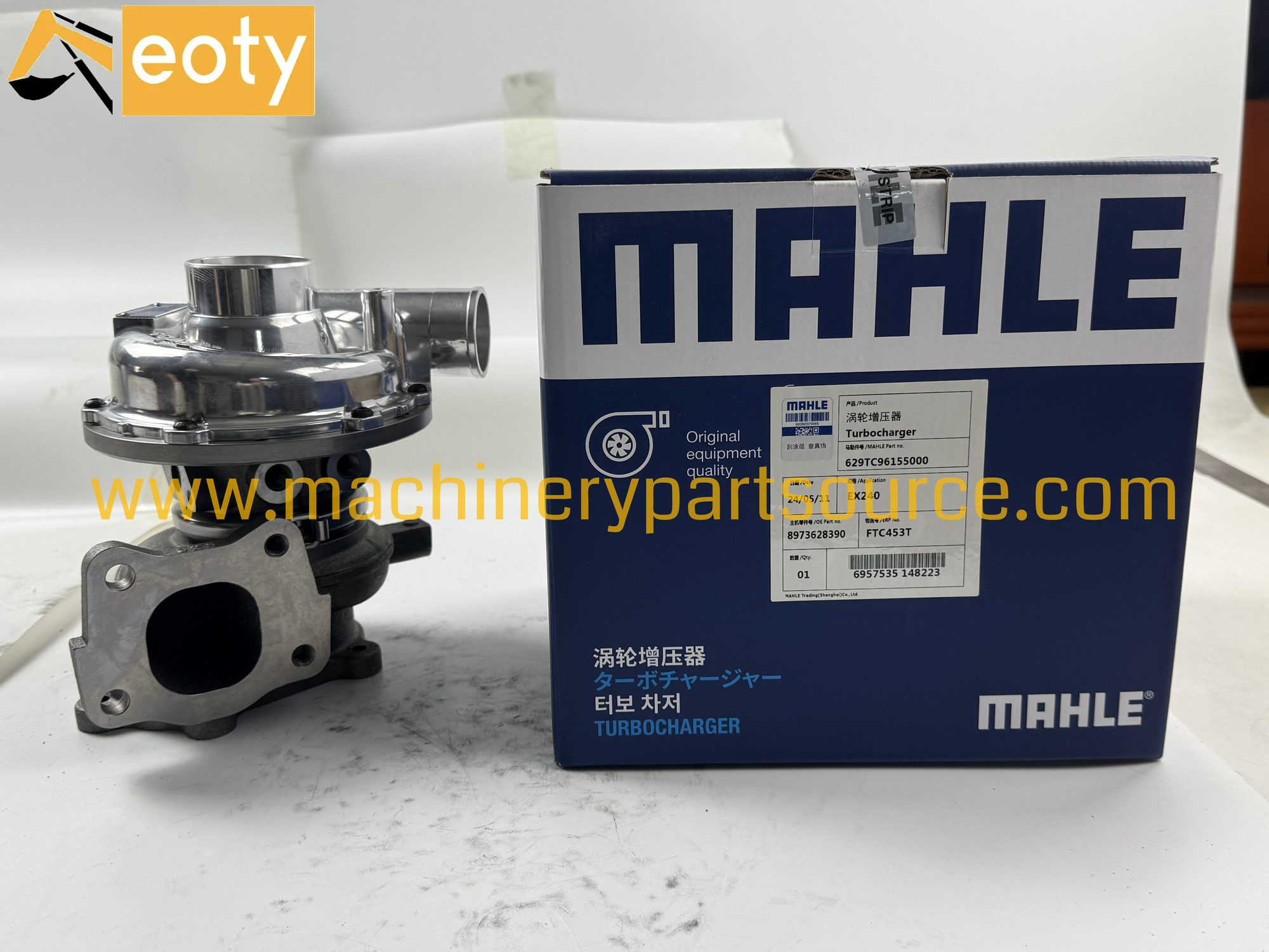 Isuzu EX240 Turbocharger 8973628390 MAHLE for 4HK1 Excavator Engine Parts