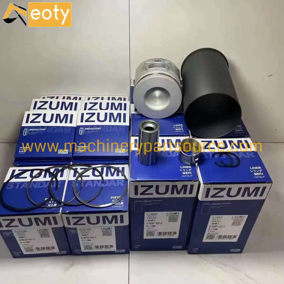 Izumi Std Liner Kit 4HK1 C9 C10 C11 C12 D12d Engine Parts for Excavator Diesel Engines