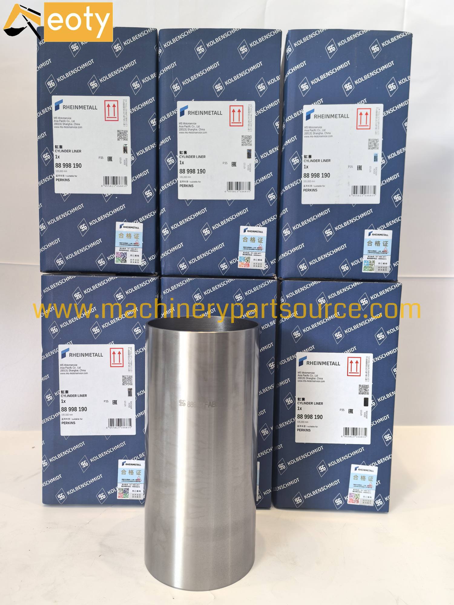KS Kolbenschmidt Cylinder Liner OE 88998190 105mm for Perkins 1103 1104 1106 Diesel Engine