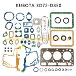 Kubota 3D72 D850 Engine Full Overhaul Gasket Set for Excavator & Industrial Engines